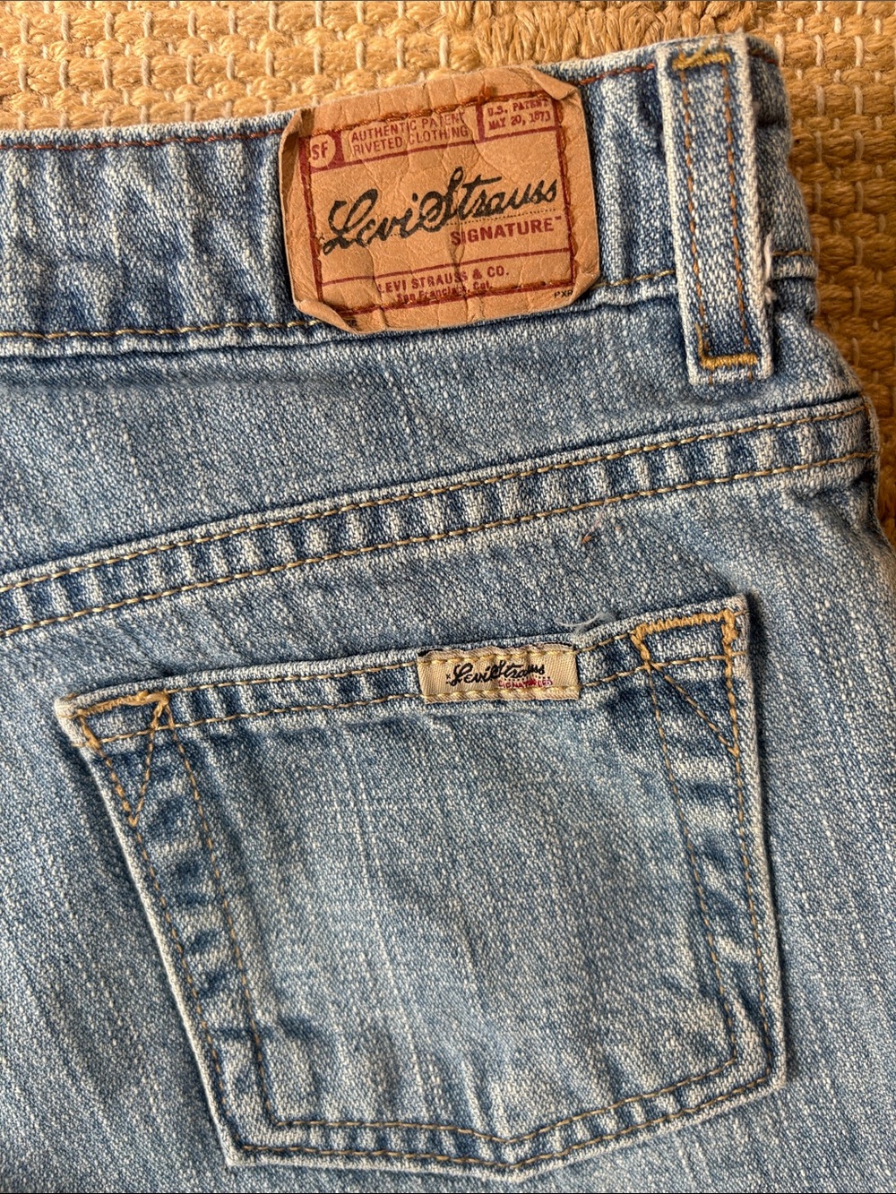 Vintage Levi Strauss Signature Girls Light Wash Flare Jeans